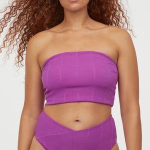 H&M Long Bandeau Bikini Top